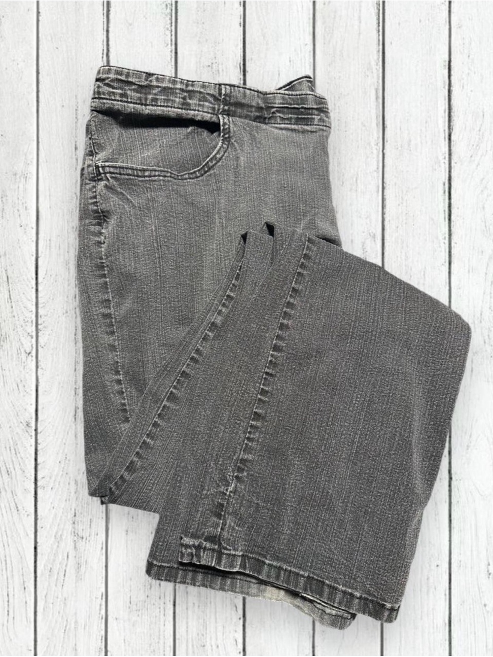 Riders by Lee Women's Straight Jeans in Grey